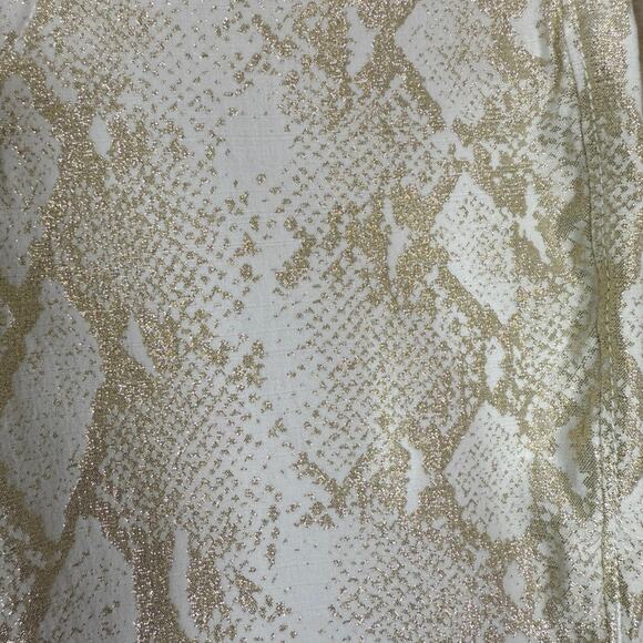 True Religion Halle Super Skinny Jeans Gold Snake Print Mid Rise | Size 26 - Picture 8 of 11